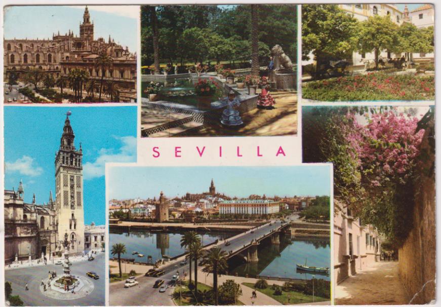 Sevilla. Vistas. Franqueada y fechada en 1971