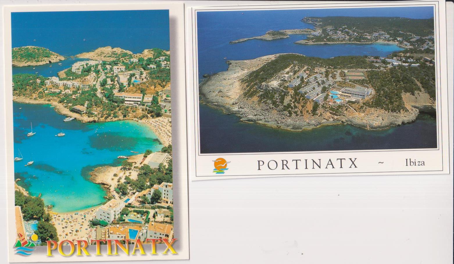 Ibiza. LOte de 2 postales de Portinatx