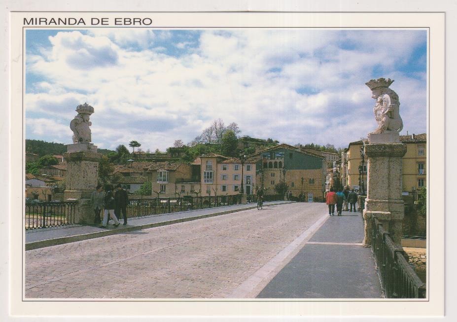 Postal. Miranda de Ebro.- Puente de Carlos III.