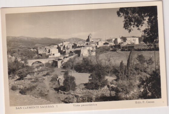 San Clemente Sasebas 1.. Vista panorámica. Edit. F. Casas. Fechado al dorso: 21-4-1963