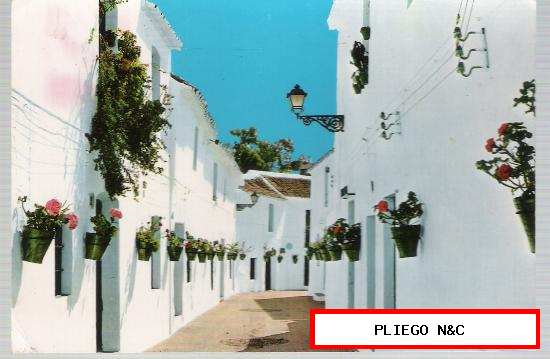 Mijas-Calle de los Caños. Franqueado y fechado en Málaga en 1967