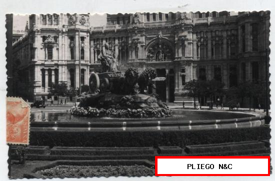 Madrid. Palacio de Comunicaciones, franqueado y fechado en 1955