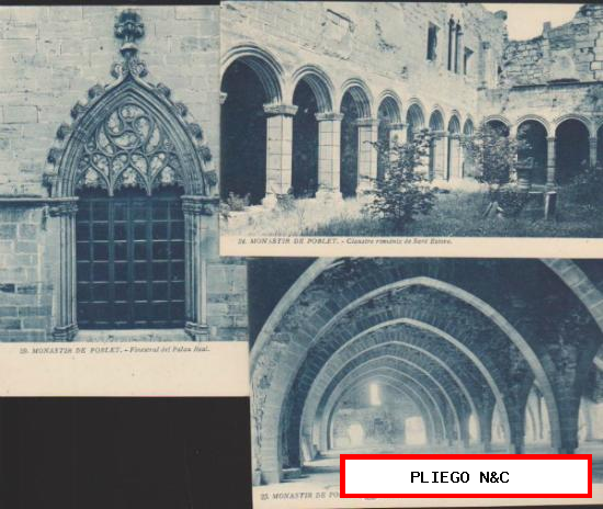 Monasterio de Poblet. (4 postales)