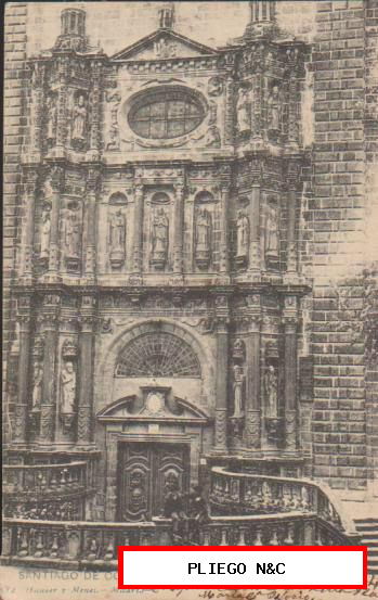 Santiago de Compostela. San Martín. Franqueado y fechado en 1904