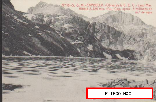 Capdella. Obras de la E. E.C. Lago Mar. Fototipia Thomas