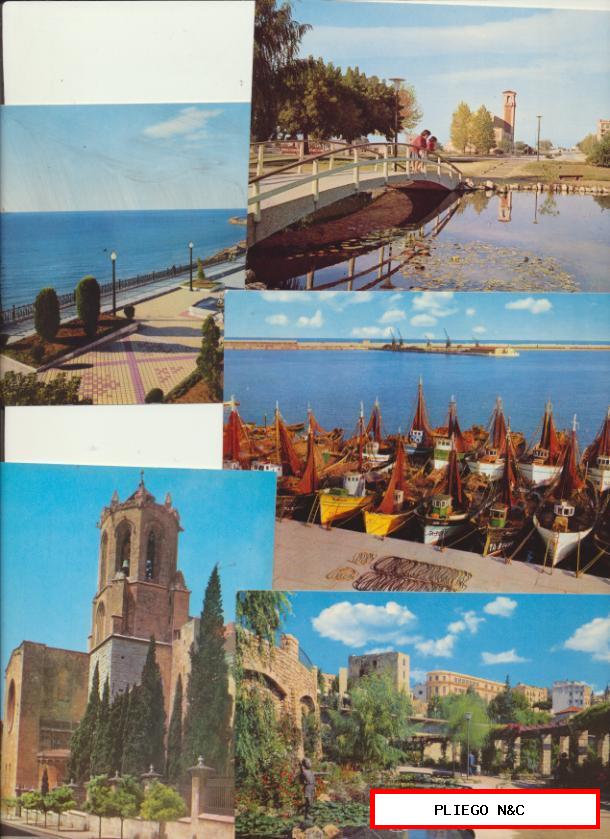Tarragona-Lote de 5 postales. Años 60