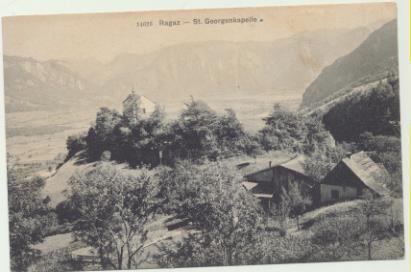 Postal Suiza. Ragaz. St. Georgenkapelle. 191?