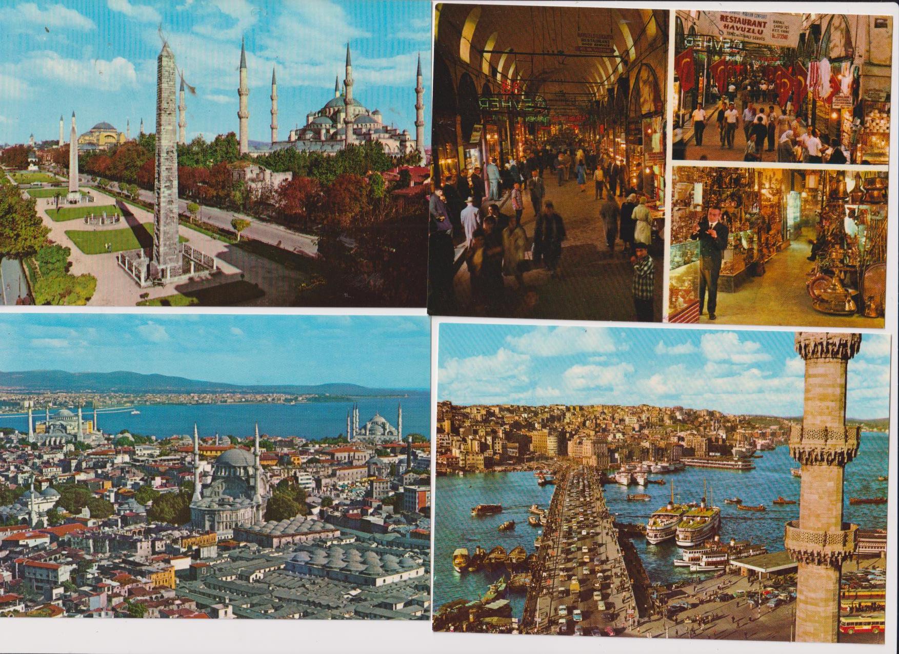 Estambul. lote de 4 postales