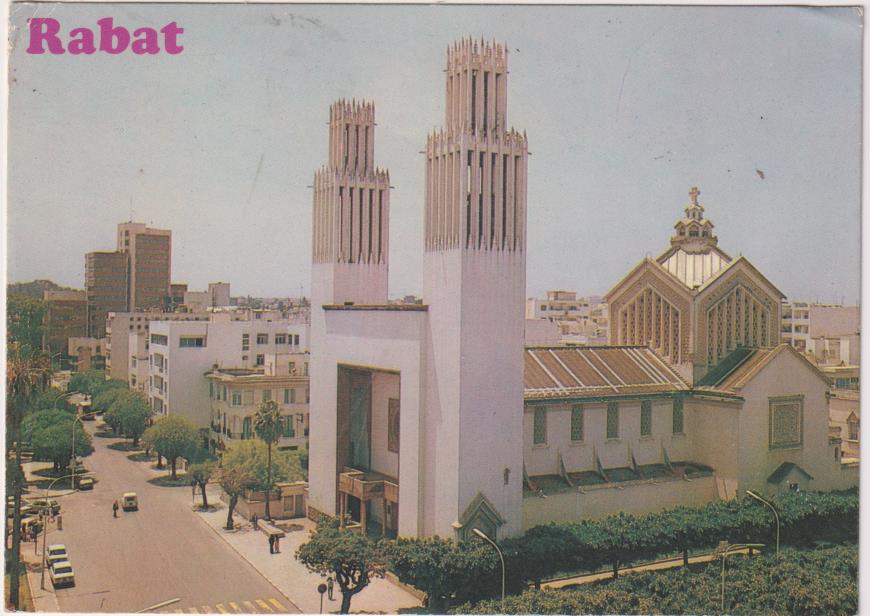 Rabat. Cathedrale St. Pierre. Franqueado y fechado en Mekines-Medina 1980