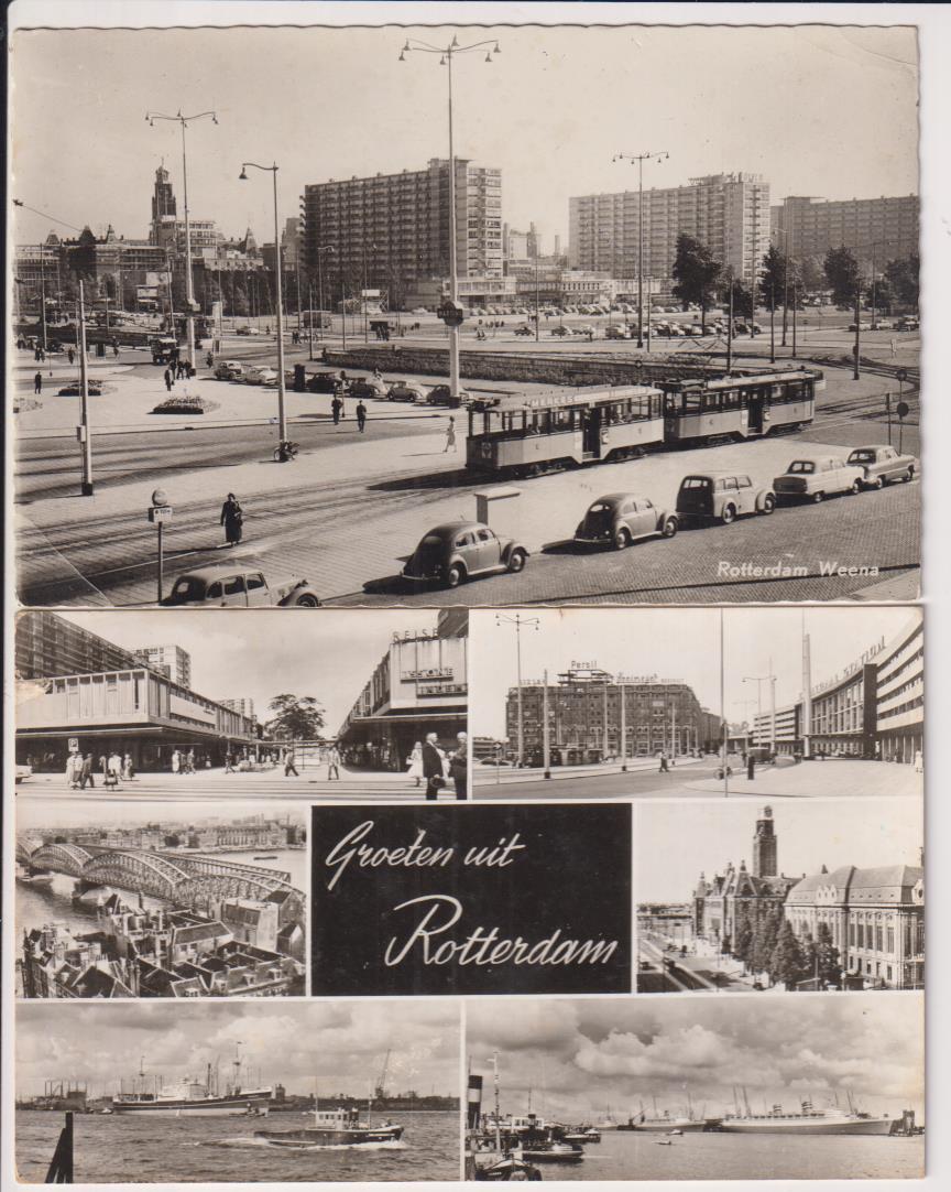 2 Foto-Postales. Vistas de Viena. Franqueadas y fechadas en 1962. Destino: España