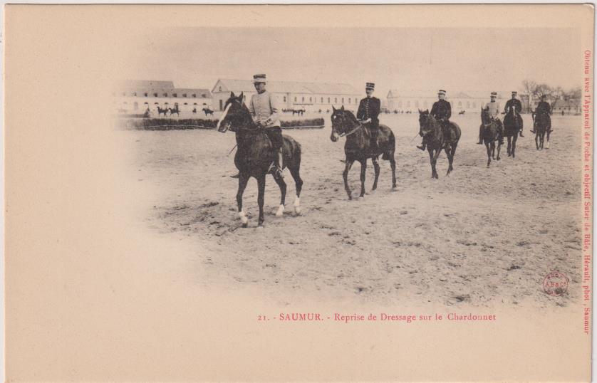 Francia. Saumur. Escuela Militar de Caballería. Año 1903