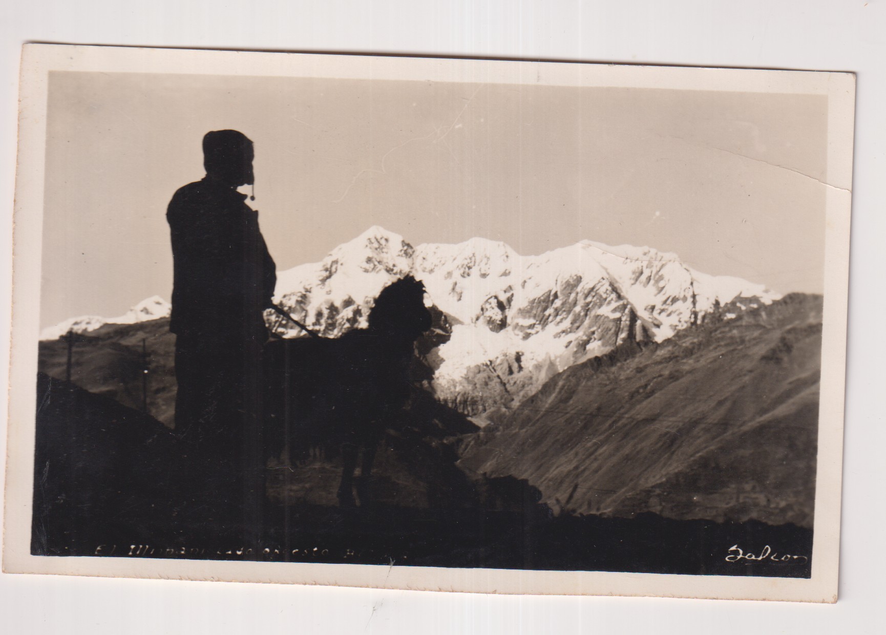 Foto Postal. Bolivia. El Nevado de Sorata. Foto. Jalcon