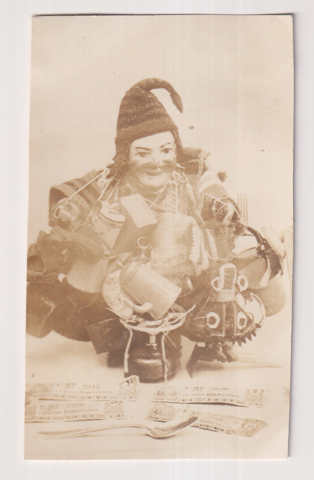 Foto postal. Folklore Boliviano