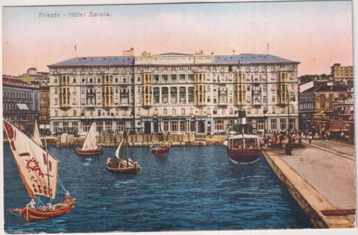 Trieste. Hotel Savoia. Sin Usar Postal antigua