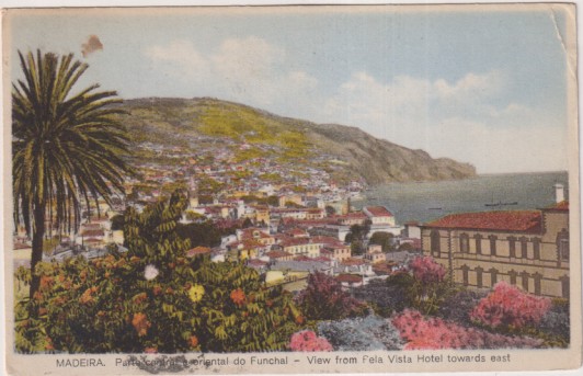 Madeira. Vista de Funchal. Franqueado y Fechado el 26-Dic. 1929