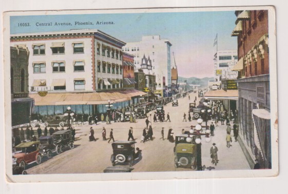 16053. Phoenix. Arizona.- Central Avenue. Sin usar