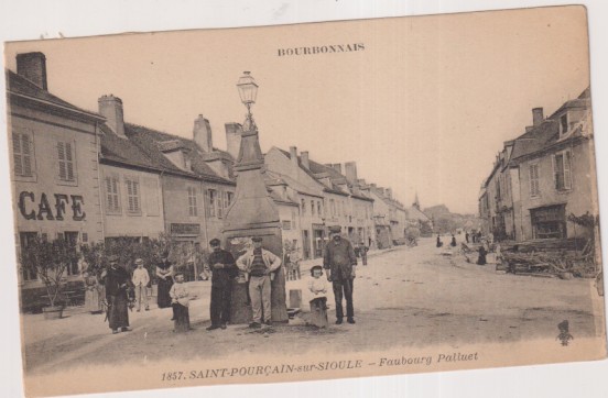 1857 Saint-Pourçain-sur-sioule. .- Bourbonnais. Bonita y rara postal. Sin usar