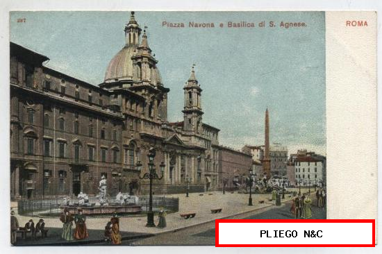 Roma-Piazza navona e Basílica di S. Agnese. ¡IMPECABLE!