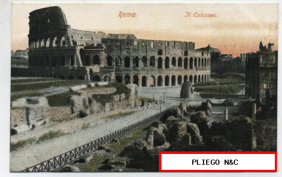 Roma-Il Colosseo. Anterior a 1906. ¡IMPECABLE!