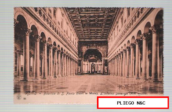 Roma-Basílica di S. Paolo (fuori le Mura) Fechado en Roma en 1910