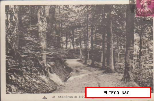 Bagneres de Bigorre-Chemin du Bedat. Franqueado en Bagneres de Bigorre 1934
