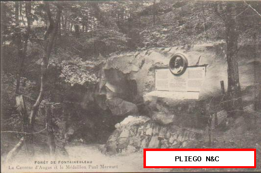Foret de Fontainebleau-La Caverne d´ Augas. Franqueado en 1906