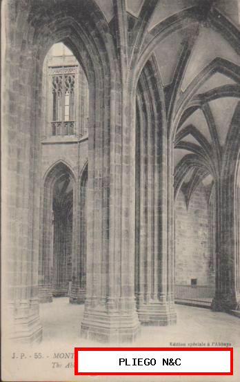 Mont St. Michelle-Abbaye. Franqueado en St. Michel en 1923