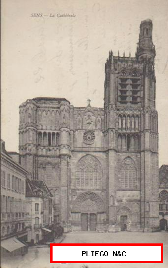 Sens-La Cathedrale. Franqueado en 1915