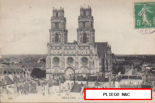 Orleans-La Cathedrale. Franqueado en 1906 ?