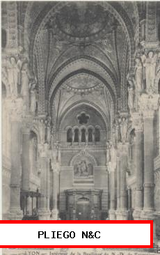 Lyon-Interieur de la Basilique de N. D. de Forviere