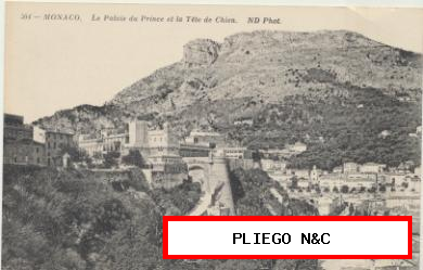 Mónaco-Le Palais du Prince et la Tète de Chien