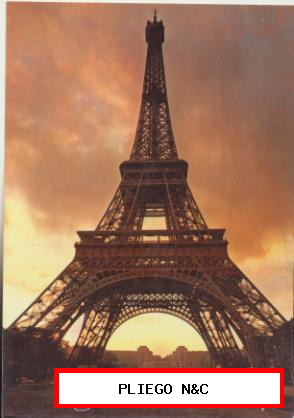Paris. La Torre Eiffel. Postal grande