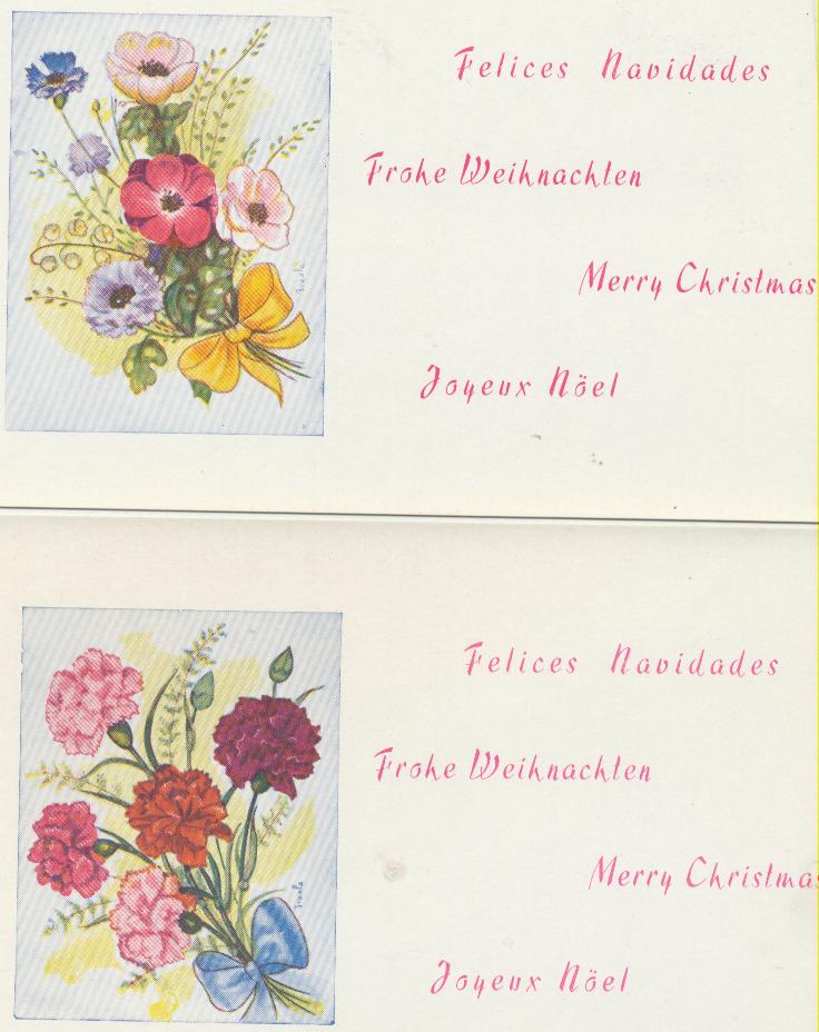 Lote de 2 postales de Navidad. Españolas. 191?