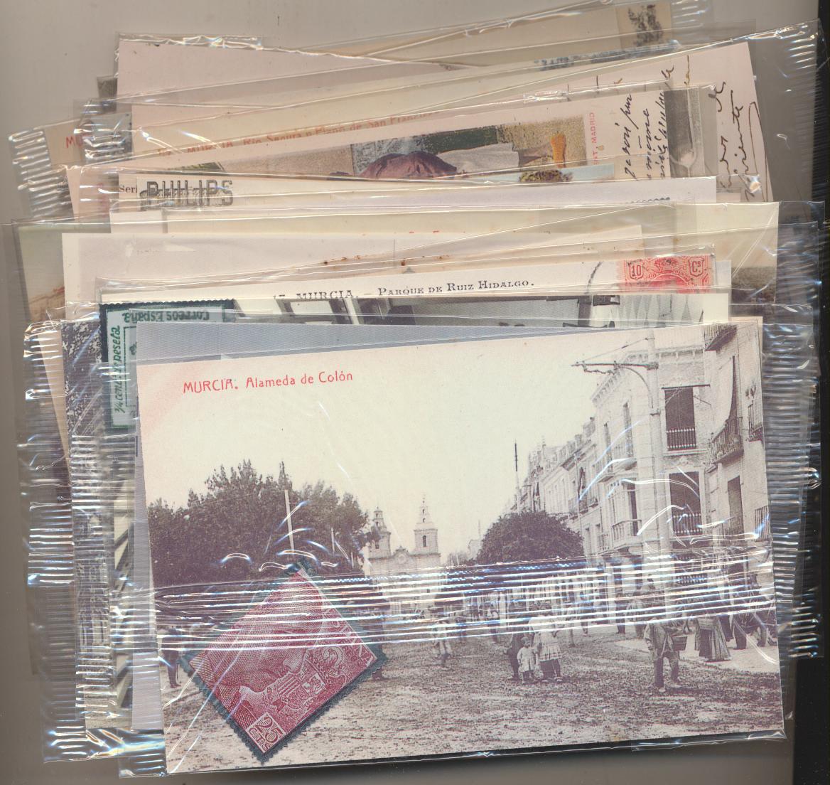 Murcia. Lote de 25 Postales con el sello metálico. en sus envolturas originales. Edición de la Opinión Año 2000