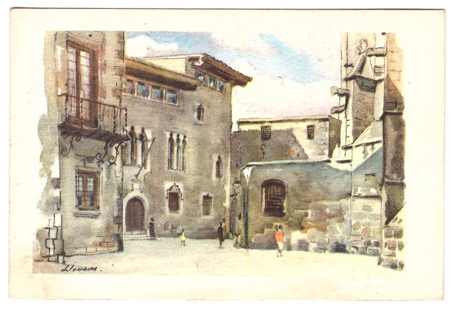 Plaza del Rey. Lloveras. Archivo de Arte