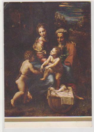 Postal Artística (15,5x10,5) La Sagrada Familia, llamada La Perla por Rafael