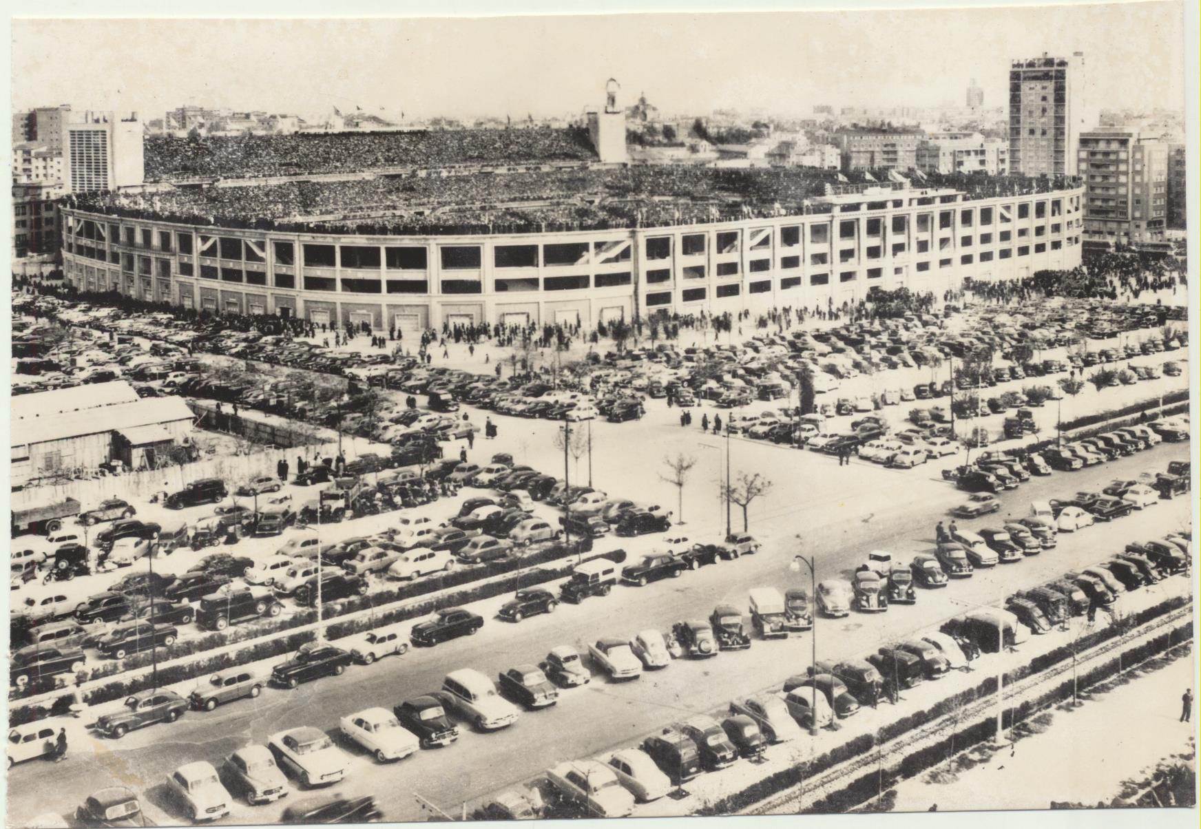 Madrid. Estadio Santiago Bernabéu. Eliotipia Artística 1958