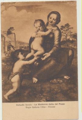 Raffaello Sanzio - La Madonnna detta del Pozzo. Galeria Uffizi, Florencia
