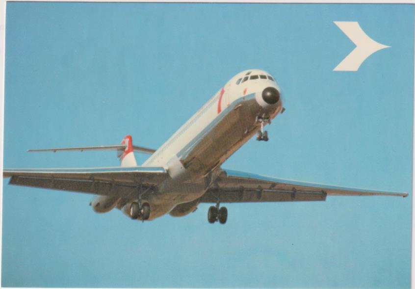 Douglas DC-9. Super 80. Publicidad de Austrian Airlines