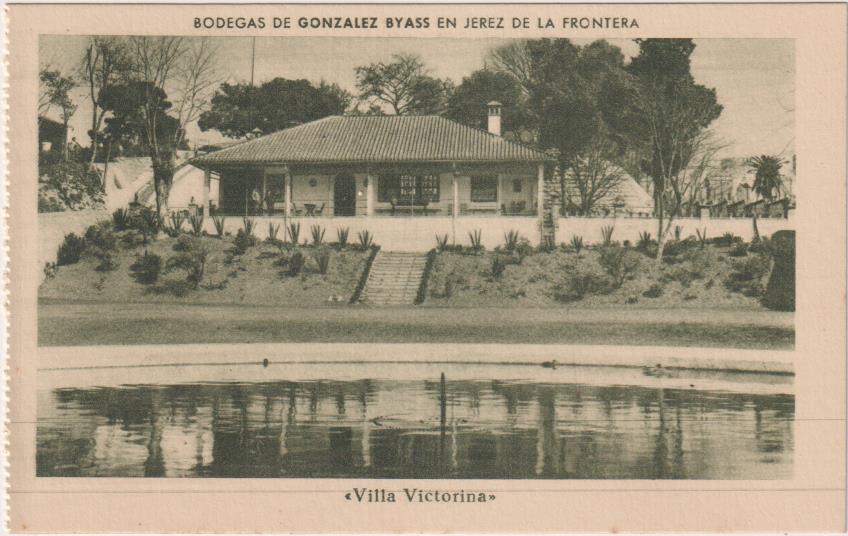 Postal. Publicidad de González Biass. Villa Victoria