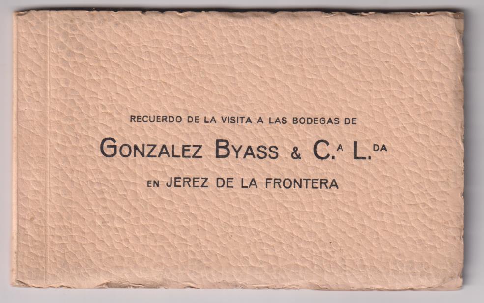 González & Byass. Recuerdo visita a las Bodegas en Jerez de la Frontera. Librito Completo