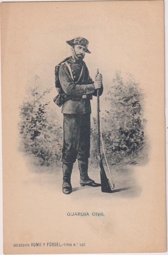 Postal. Guardia Civil. Colección Romo y Fussel. Anterior a 1905
