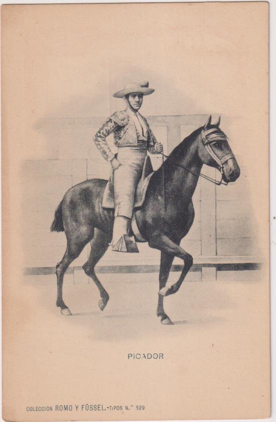Postal. Picador. Colección Romo y Fussel. Anterior a 1905