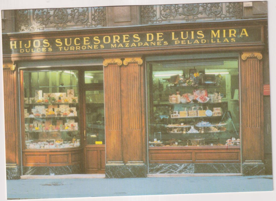 Postal Publicitaria. Hijos sucesores de Luis Mira (18x13) Precios de sus productos al dorso