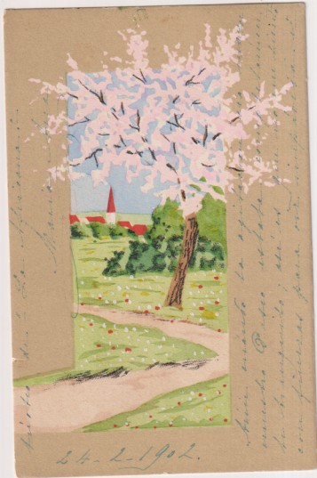 Postal. Escrito en Anverso: Triunfo de la Africanía. dedicado, firmado y fechado 24-2-1902. al dorso bello franqueo