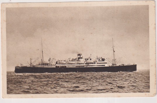 Postal. N. G. Italiana. Orazio y Virgilio. Trasatlánticos. Exposición Internacional de Barcelona 1929