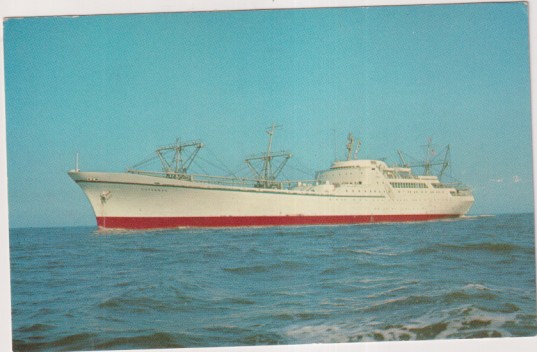 Barcos. Postal. Nuclear Ship Savannah. Sin usar