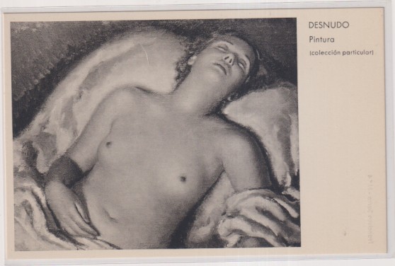 Desnudo. Archivo de Arte. Francisco Serra nº 4. Sin usar