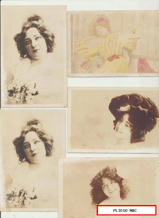 Lote de 5 postales Francesas. anteriores a 1905