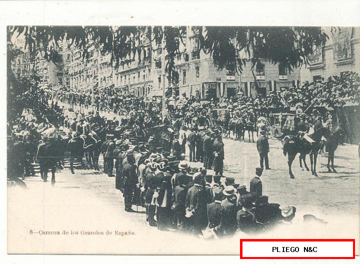 carroza de los grandes de España. Fiestas reales de 1902